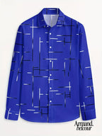 Nerio | Camisa de manga larga con estampado geométrico