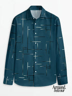 Nerio | Camisa de manga larga con estampado geométrico