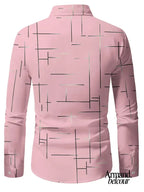 Nerio | Camisa de manga larga con estampado geométrico