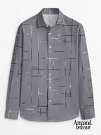 Nerio | Camisa de manga larga con estampado geométrico