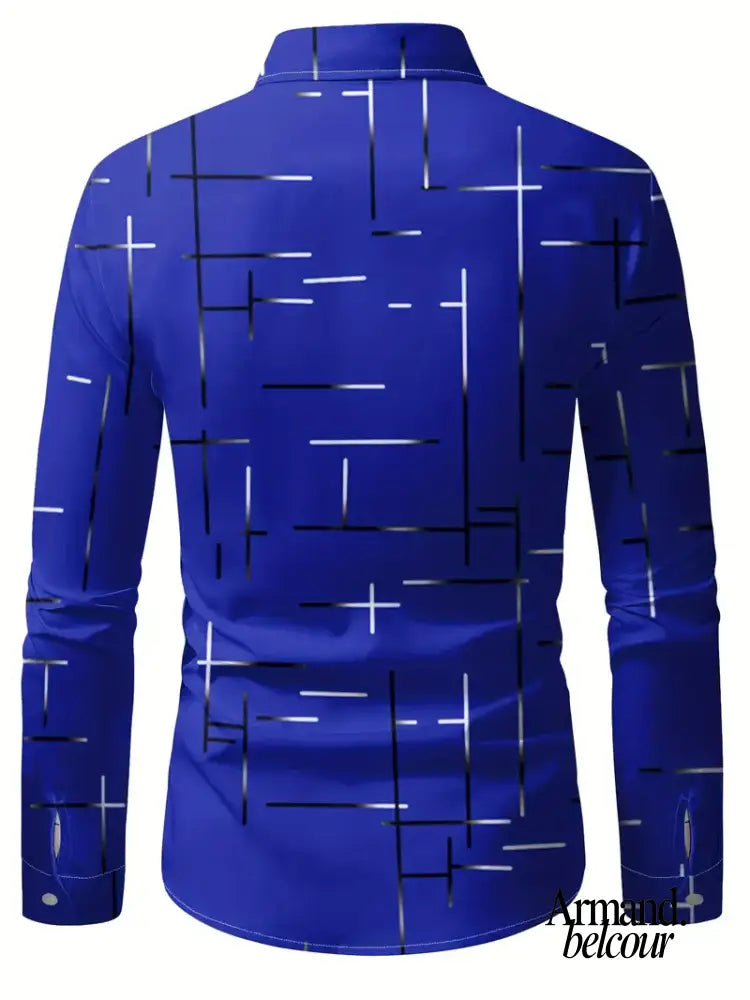 Nerio | Camisa de manga larga con estampado geométrico