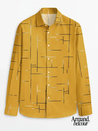 Nerio | Camisa de manga larga con estampado geométrico