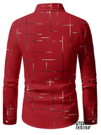 Nerio | Camisa de manga larga con estampado geométrico