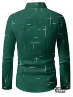 Nerio | Camisa de manga larga con estampado geométrico