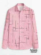 Nerio | Camisa de manga larga con estampado geométrico