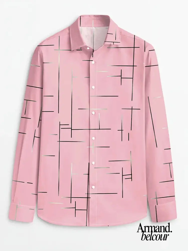 Nerio | Camisa de manga larga con estampado geométrico