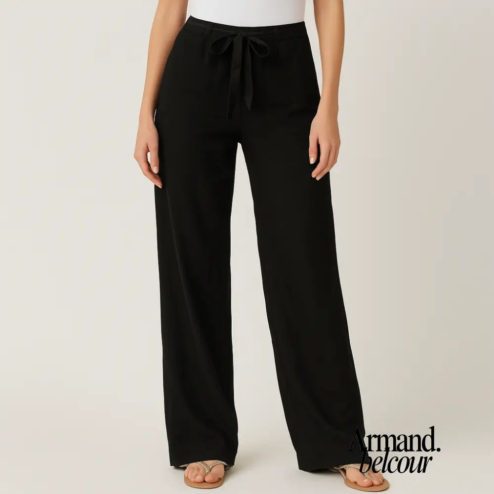 Noelia | Pantalón de lino ligero y con caída fluida.