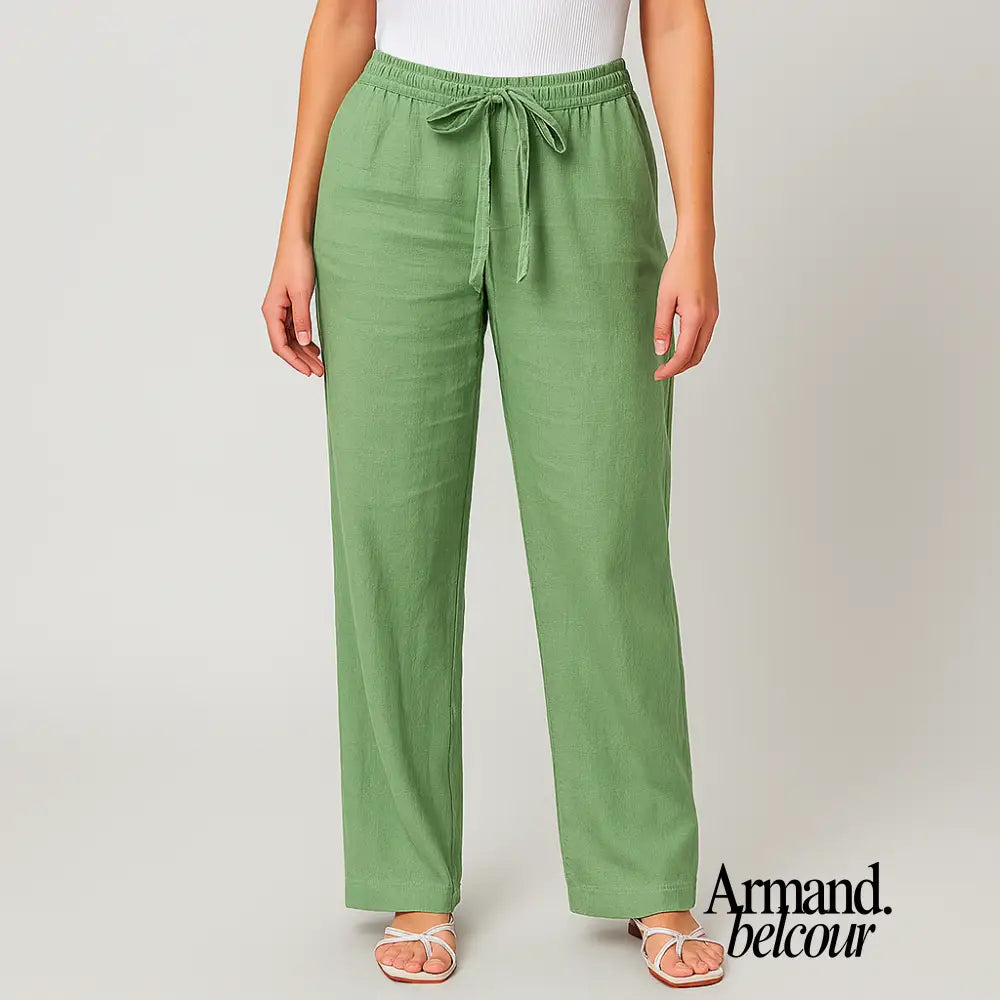 Noelia | Pantalón de lino ligero y con caída fluida.