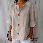 Nora | Blusa relajada para una elegancia atemporal. Beige / S