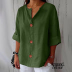 Nora | Blusa relajada para una elegancia atemporal. Verde / S