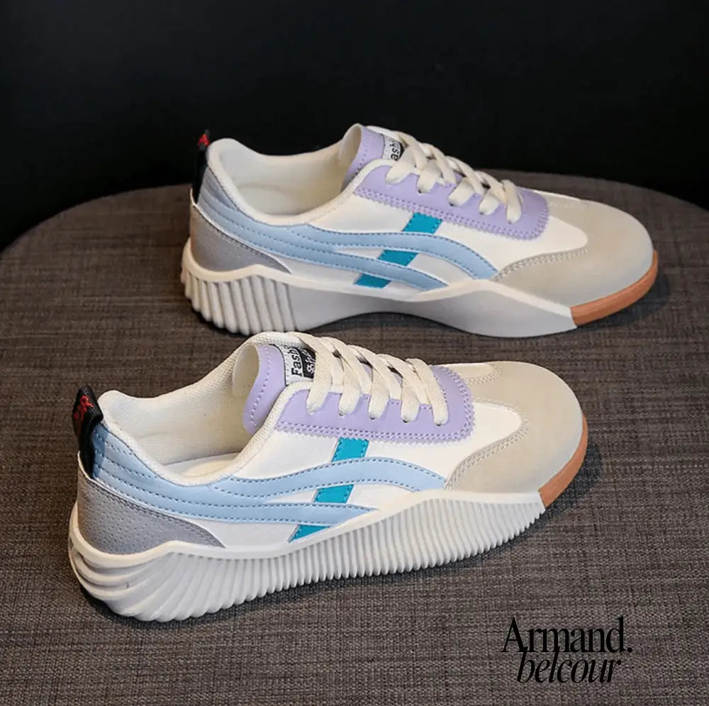 Nyla - Zapatos casual de mujer Blanco/Azul / 35