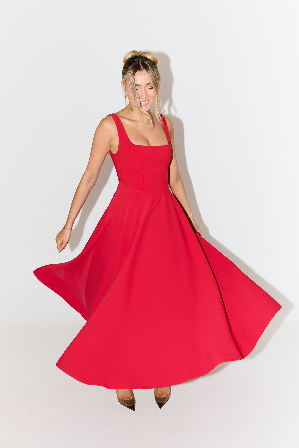 Delphine | Zeitloses fließendes Midi-Kleid