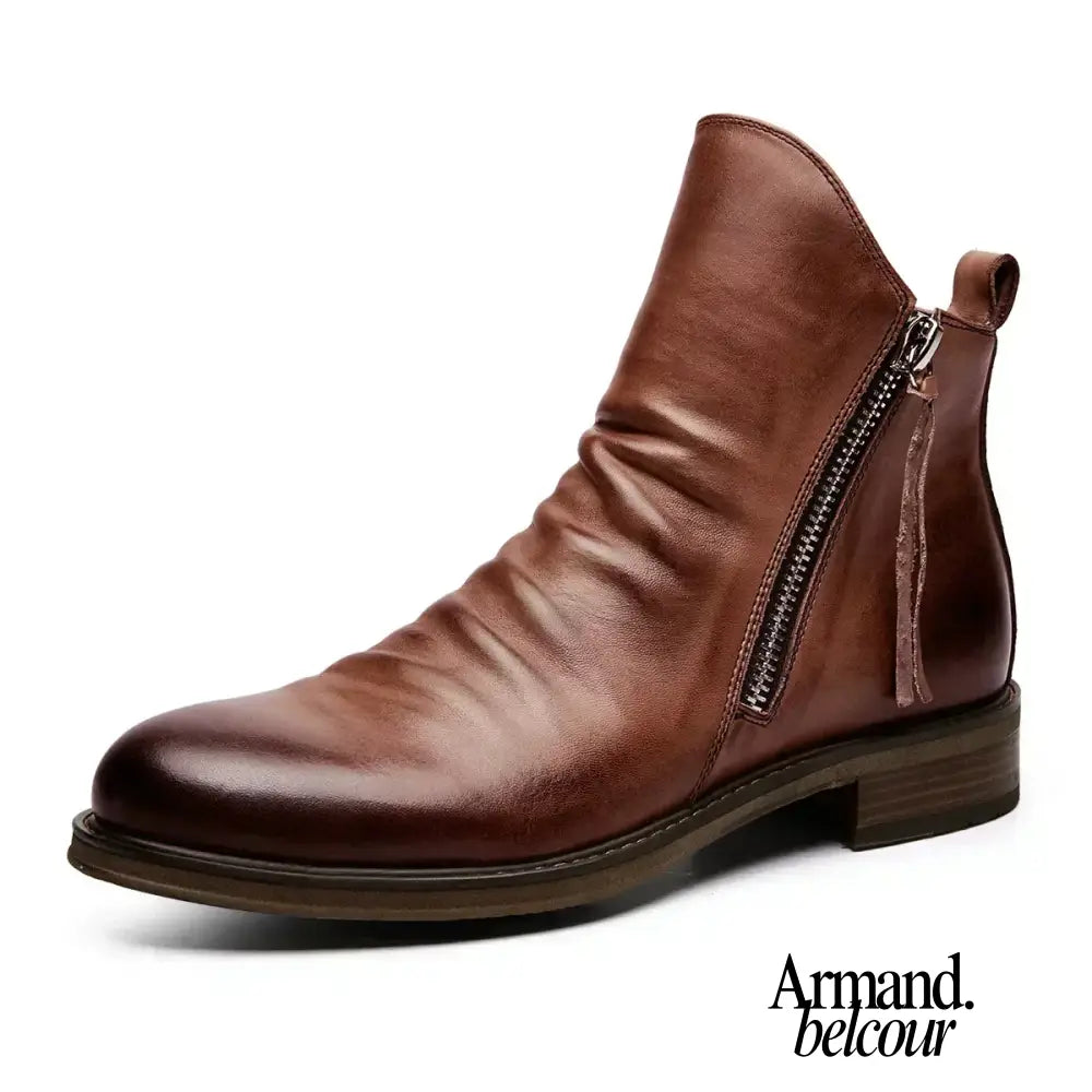 Olly | Botas Chelsea de piel Marrón / 39