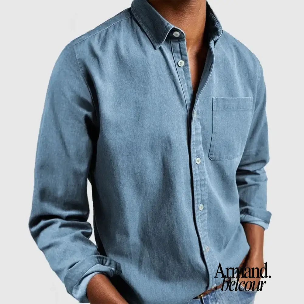 Pablo | Camisa casual premium Hemelsblauw / S