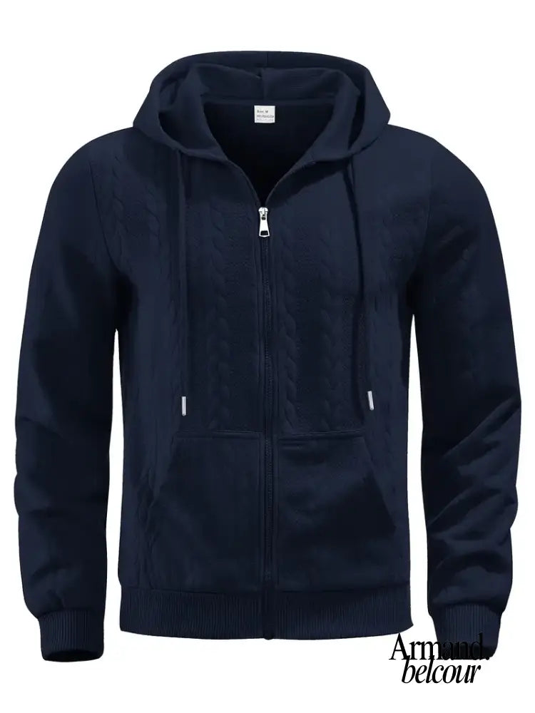 Felipe | Sudadera informal de manga larga con cremallera Blu / S