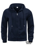 Felipe | Sudadera informal de manga larga con cremallera Blu / S