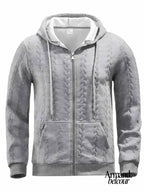 Felipe | Sudadera informal de manga larga con cremallera Grigio / S