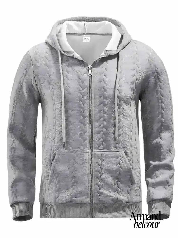 Felipe | Sudadera informal de manga larga con cremallera Grigio / S