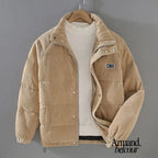 Percy | Chaqueta de pana unisex Caqui / S Coats & Jackets