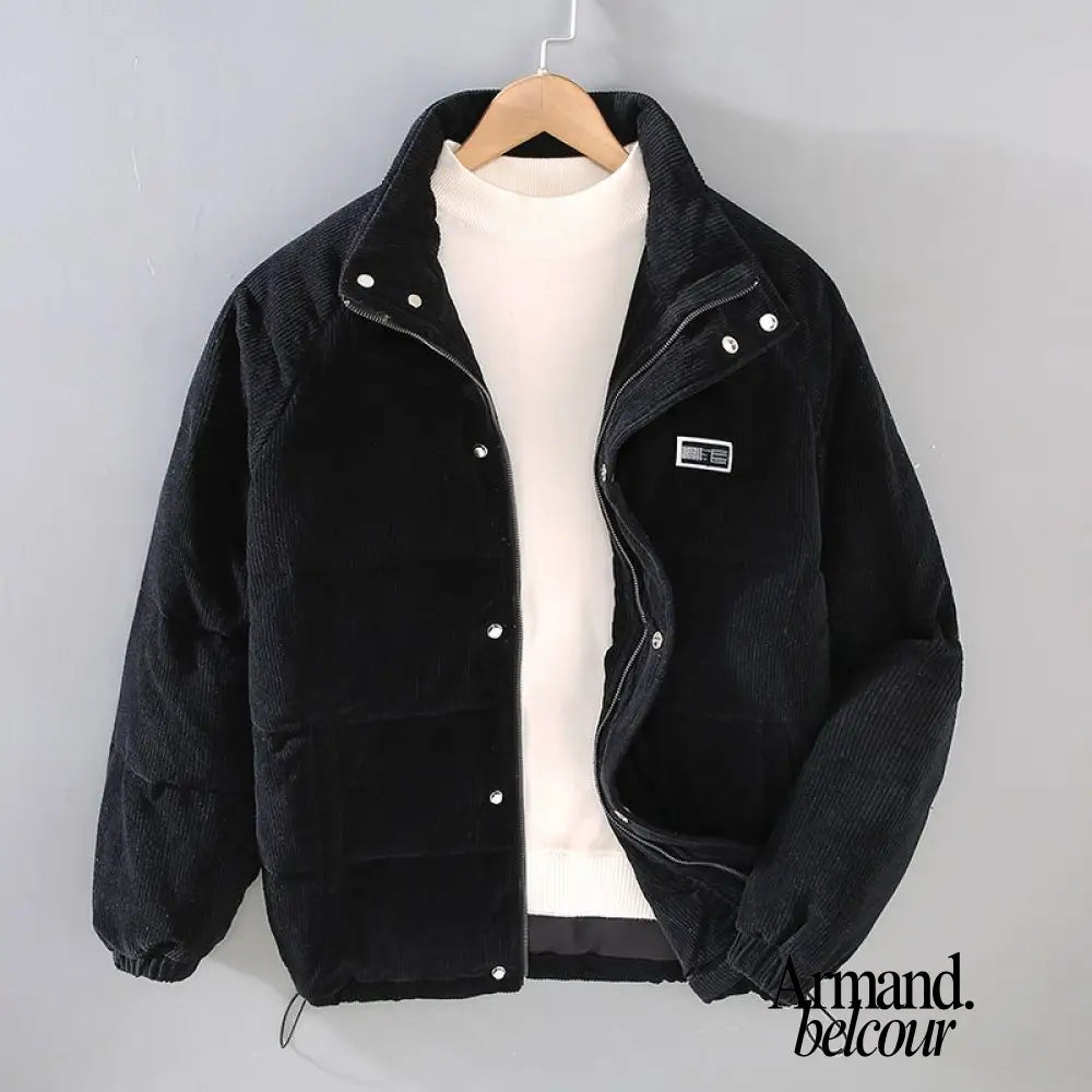 Percy | Chaqueta de pana unisex Negro / S Coats & Jackets