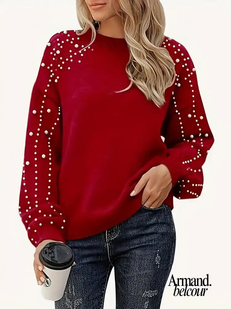 Queen | Suéter de punto con cuello redondo y mangas largas Queen / XL