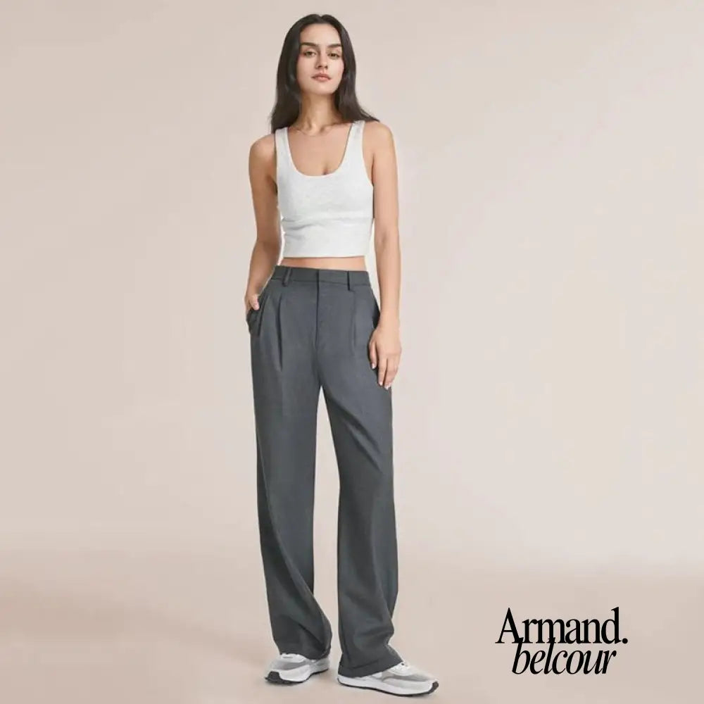 Rizz | Pantalones anchos de mujer Grijs / XS