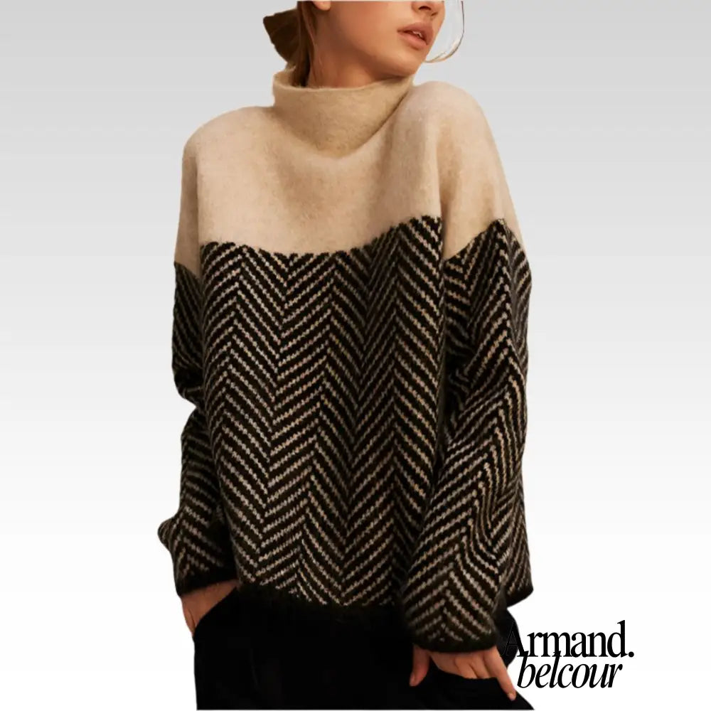 Rosa | Suéter de cuello alto premium confeccionado en punto fino New Arrivals