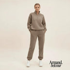 Samantha | Conjunto cómodo moderno para mujer Beige / S