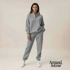 Samantha | Conjunto cómodo moderno para mujer Gris / S