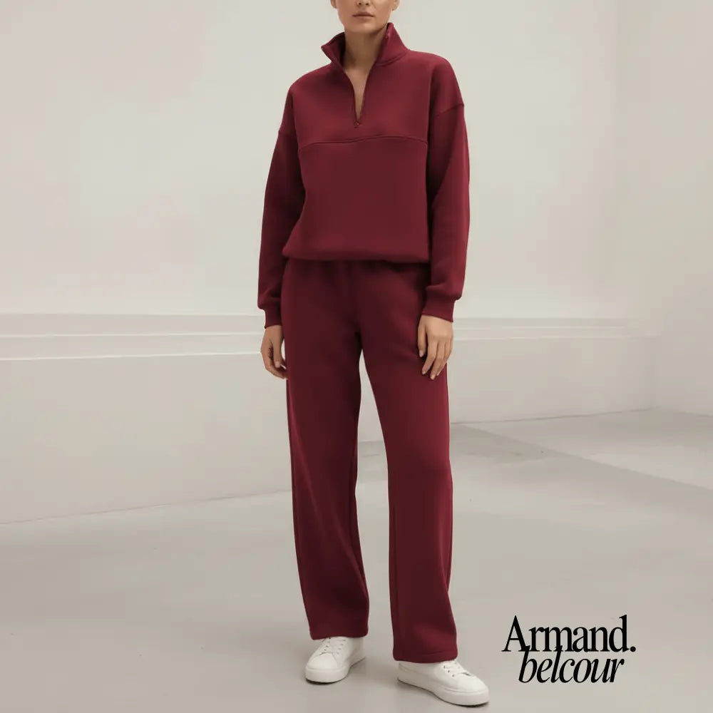 Samantha | Conjunto cómodo moderno para mujer Rojo / S