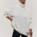 Sara | Suéter de cuello alto cálido y a la moda Blanco / S