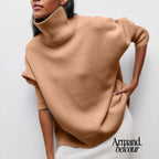 Sara | Suéter de cuello alto cálido y a la moda Caramelo / S