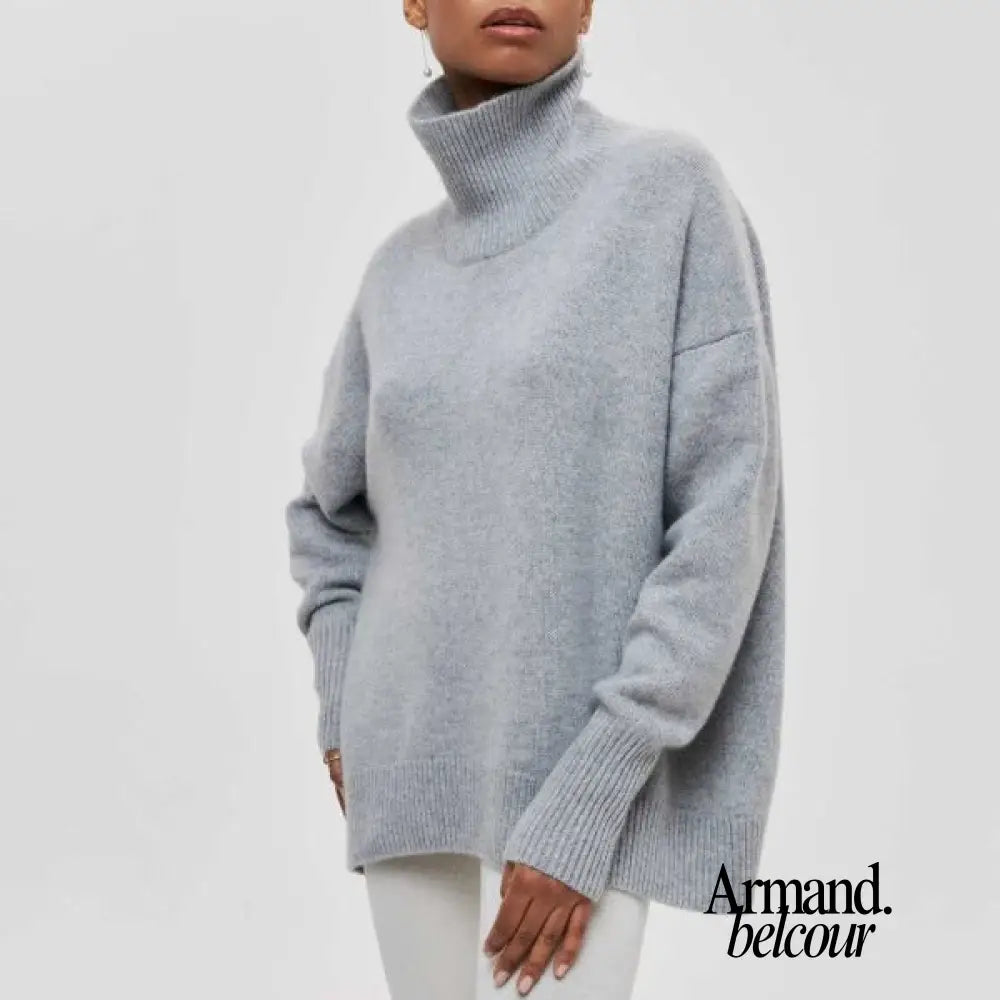 Sara | Suéter de cuello alto cálido y a la moda Gris / S