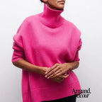 Sara | Suéter de cuello alto cálido y a la moda Rosa / S