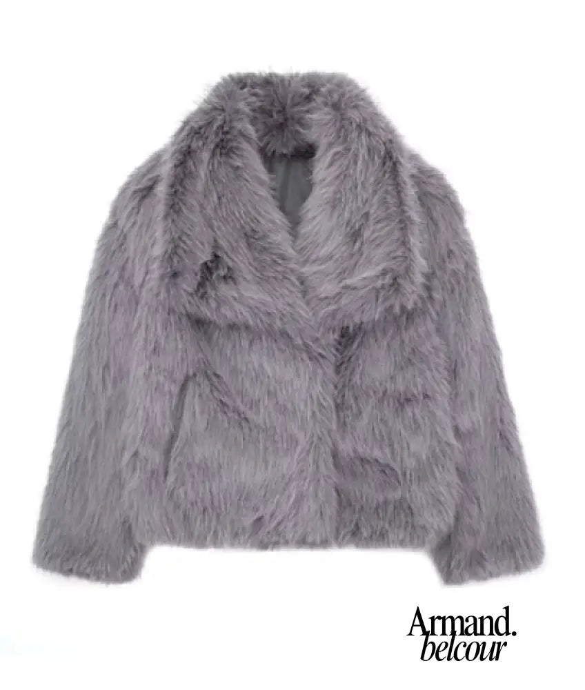 Siberia | Chaqueta de piel sintética con textura suave