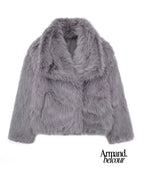 Siberia | Chaqueta de piel sintética con textura suave