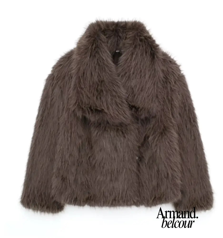 Siberia | Chaqueta de piel sintética con textura suave