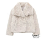 Siberia | Chaqueta de piel sintética con textura suave