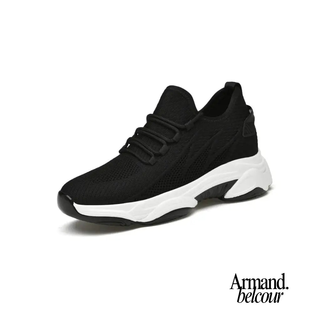 SkyBoost Pro | Zapatillas casual de lujo Negro +10cm / 37 Shoes