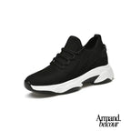 SkyBoost Pro | Zapatillas casual de lujo Negro +10cm / 37 Shoes