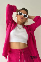 Sofía | Conjunto informal relajado Rosa / S