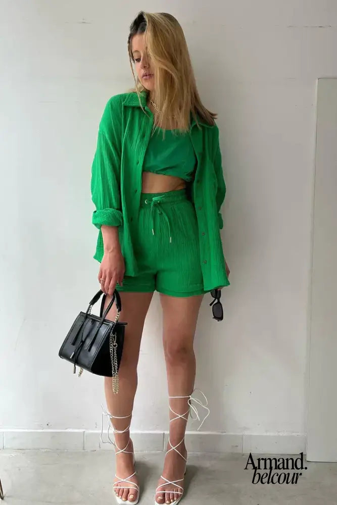 Sofía | Conjunto informal relajado Verde / S