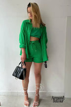 Sofía | Conjunto informal relajado Verde / S