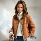 Soraya | Chaqueta con ribete de piel de oveja