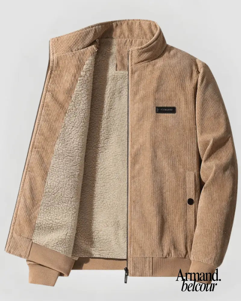 TIM | CHAQUETA DE PANA CON FORRO POLAR Beige / M