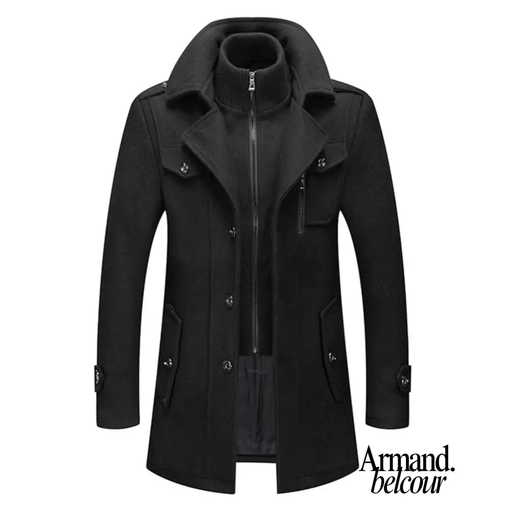 Tomás | Abrigo de invierno de dos piezas Negro / M
