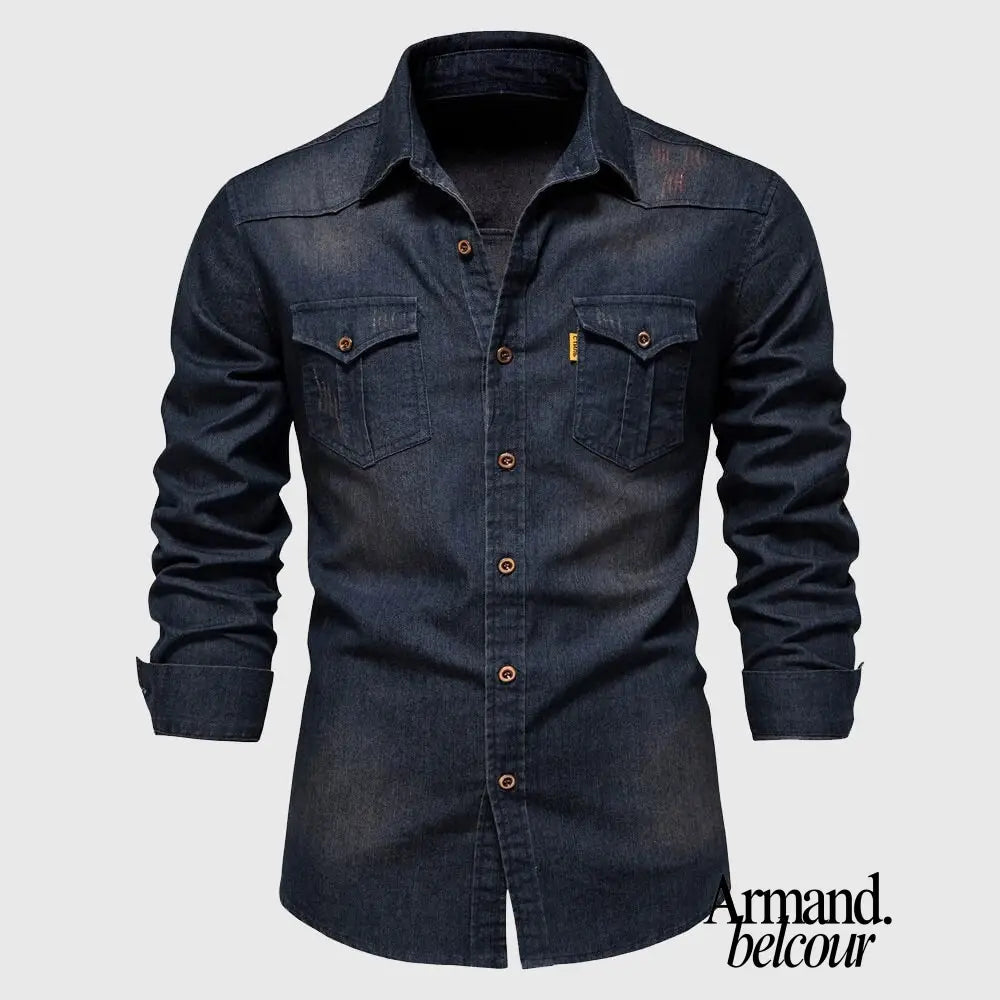 Toronto | Camisa estilo vaquero de alta calidad Azul / S
