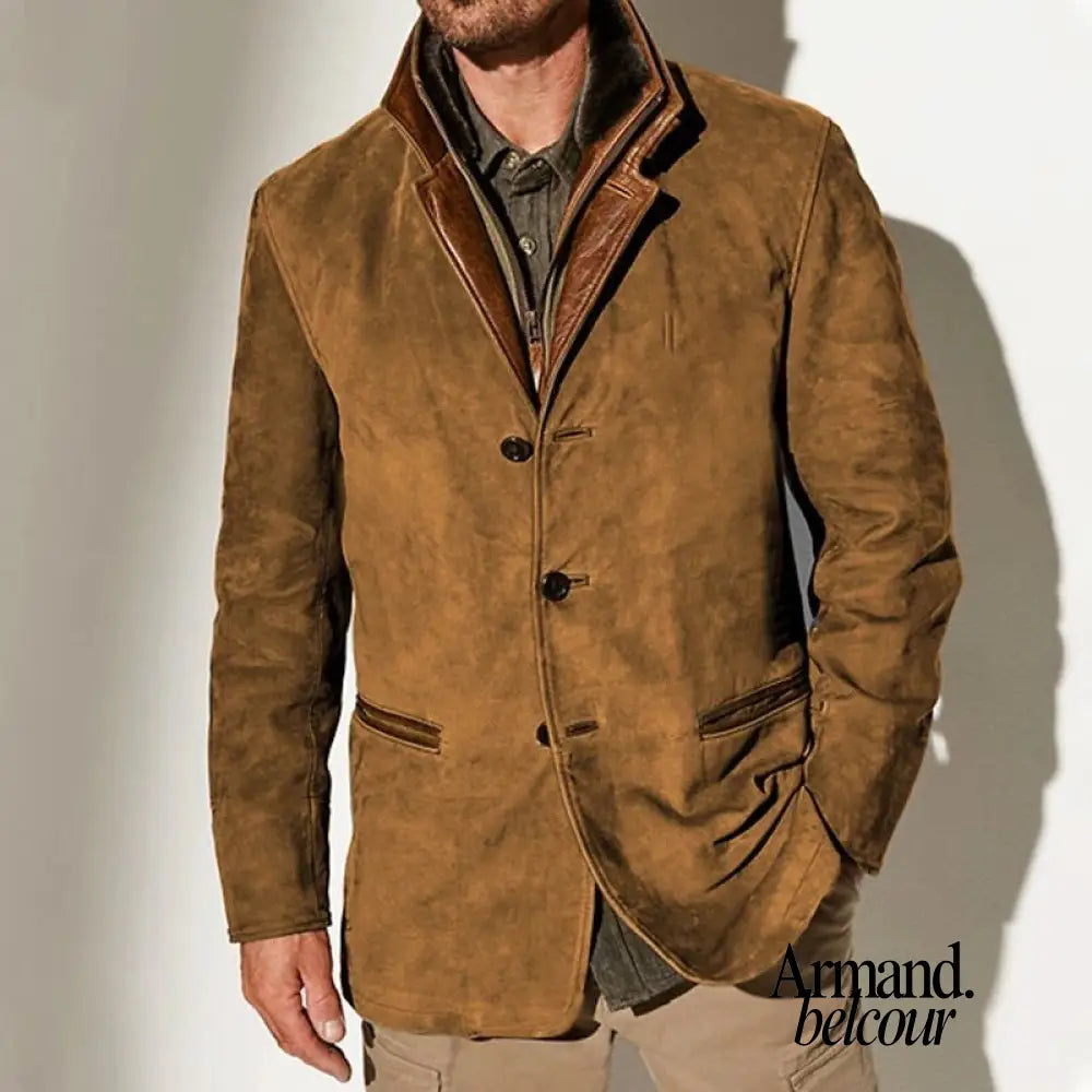 Vicente | Chaqueta informal de estilo vintage Marrón / S