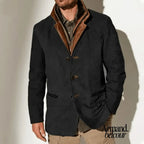 Vicente | Chaqueta informal de estilo vintage Negro / S