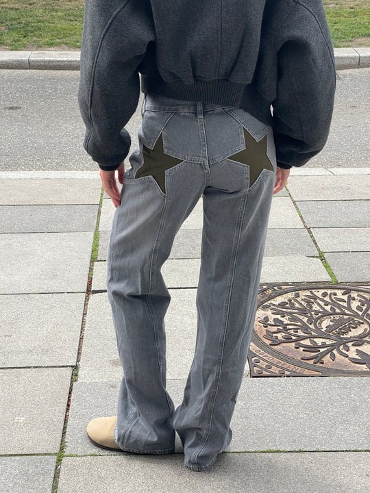 Estela | Jeans Vintage Star Gris/Estrella Verde / S-36 jeans